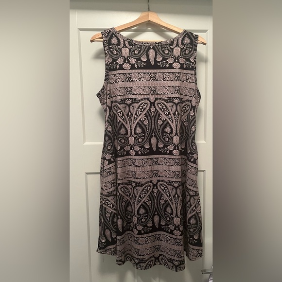 Women’s summer dress with pockets Boho Floral Black - Picture 4 of 5
